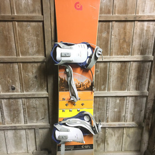 【３点セット】BURTONスノーボードcustom ・ビンディング・ケースの画像