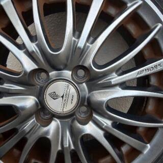 【値下げ】4本work製15インチ×5.5j×4h +50 FREED,FIT,AQUAなどの画像
