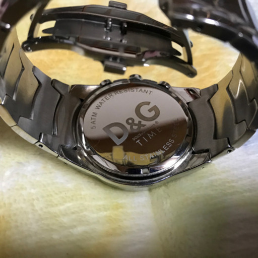 D&G TIME ドルチェ＆ガッバーナ SANDPIPERクロノグラフ SSベルト時計