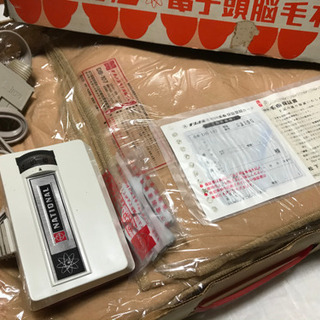ナショナル　電気毛布　の画像