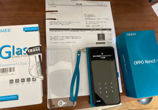 【近日中取下】フリーSiM OPPO reno 3A ケース ガラス予備付き