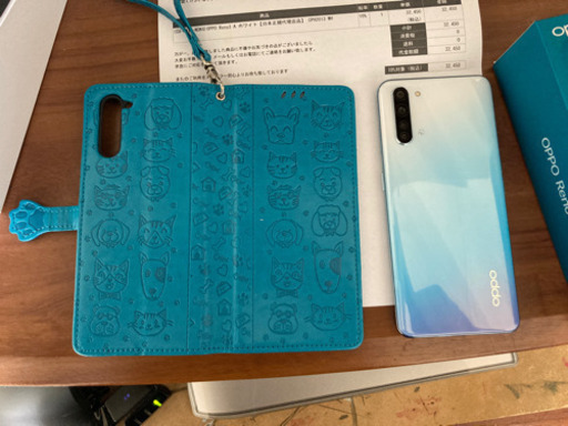 【近日中取下】フリーSiM OPPO reno 3A ケース ガラス予備付き