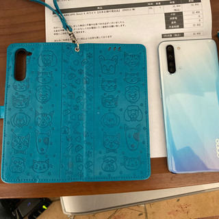 近日中取下】フリーSiM OPPO reno 3A ケース ガラス予備付き