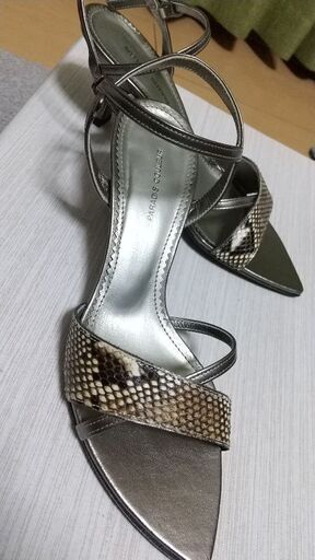 【美品】Paradis Couleur サンダル 23cm パイソン柄