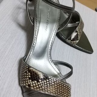 【美品】Paradis Couleur サンダル 23cm パイソン柄