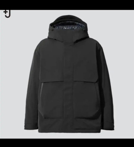 最終価格 お買い得 おまけ増量 希少 ユニクロ +J  ハイブリッドダウンオーバーサイズパーカ ブラック L