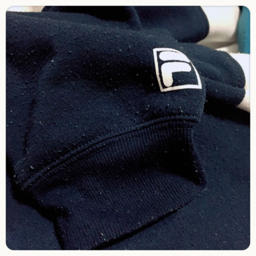 ご購入者様決定[FILA]裏起毛パーカー 3色 青白紺色 スウェット トレーナーオーバーサイズ