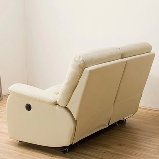 ニトリ　本革リクライニングソファの画像