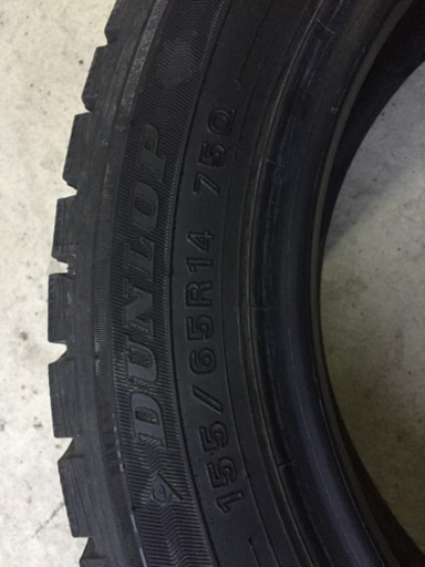 売却済  スタッドレスタイヤ  155/65R14  4本セット
