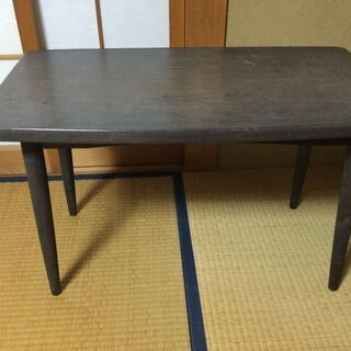 ★木製机★36cm　X　74cm　X　高さ46cm