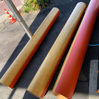煌びやかな紙管　紙柱　セメント用の物だった