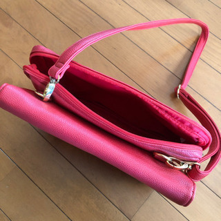 ショルダーバック（朱色）の画像