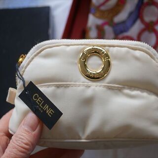 セリーヌ Celine  ポーチ＆ハンカチセット 未使用品の画像