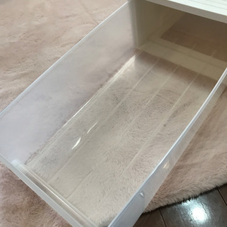 収納ケース　引き出し　白の画像