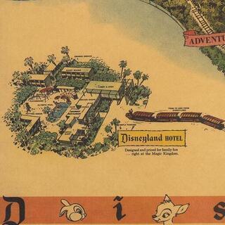 【ビンテージ】ディズニーランド 1958 Disneyland USA 地図の画像