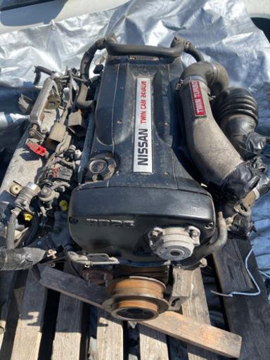 （ご成約済み）BNR32 スカイライン GT-R RB26 RB26DETT エンジン本体 ハーネス タービン付き 8万km