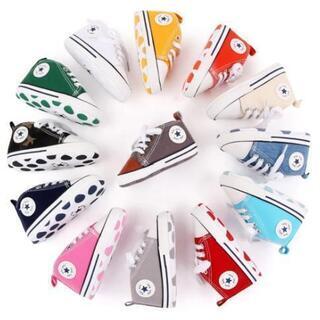 【新品】12cm  ベビーシューズ  靴  ネイビーの画像