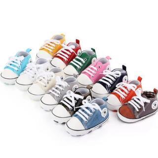 【新品】12cm  ベビーシューズ  靴  ネイビーの画像
