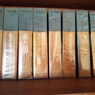 世界文学全集100冊　本棚付きの画像