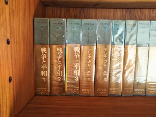 世界文学全集100冊 本棚付き