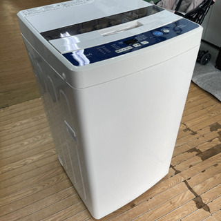 【リサイクルショップ八光　安心の3ヶ月保証　旧鹿児島市内配達・設置無料】AQUA 5.0kg 全自動洗濯機 AQW-H5 ホワイト