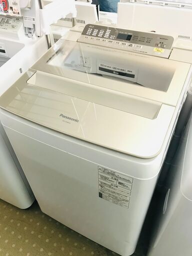 （2/156販売 森)　Panasonicパナソニック 8Kg全自動洗濯機 NA-FA80H6