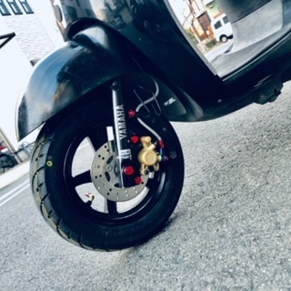 【交換・下取可】　ビーノ　人気のSA37J‼️　インジェクションモデル✨　嬉しいリモコン付き💡　フルカスタム　フロント　ディスクブレーキ仕様‼️ その他カスタム・整備多数‼️ 自賠責2年付き即乗りOK✨　新品パーツ盛りだくさん　他とは違うカスタムビーノいかがでしょう⁉️ 格安にての画像