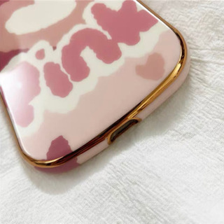 iPhone11proスマホケースInsピンク少女ハート人気の画像