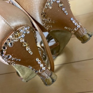 ダンスシューズ　ラテンシューズ　22.5 スワロフスキー