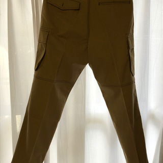 【受け渡し完了しました】新品未使用　ノータック　カーゴパンツ　作業着　メンズ　ベージュ　ウエスト82cm 股下約80cmの画像