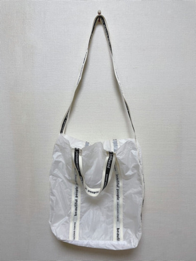 beautiful people セイルクロスロゴテープショルダーバッグ　極美品
