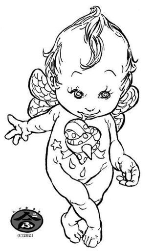 キューピーちゃんの生原稿