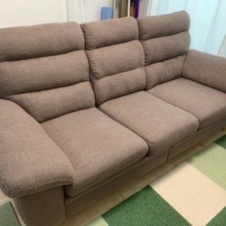 【交渉中】【美品】ハイバック三人掛けソファ