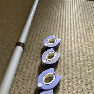 値下げします　物干し竿＆ストッパー　洗濯グッズ　の画像