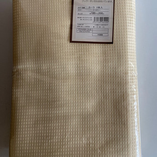 ドレープカーテン　2枚入　サイズ100x200アイボリーを2セット