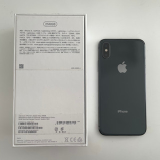 超美品　iPhoneX Space Gray 256 SIMフリー　アイフォンの画像