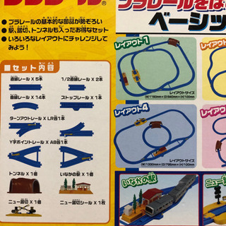 プラレール　ベーシックレールセット➕レールの画像