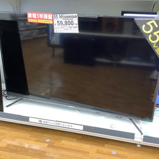 4k対応　液晶テレビ　55インチ　HISENSE 12カ月保証付き‼︎