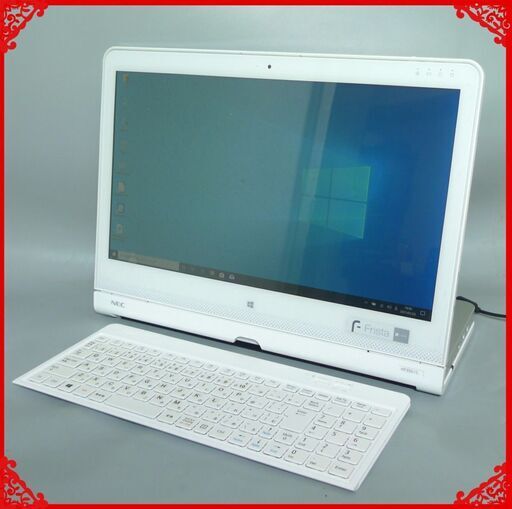 送料無料 希少品 タブレット 中古良品 15.6型 L字型フォルム NEC PC-HF350CAW Core i3 8GB 1TB BD-RE 無線 カメラ Win10 Office ホワイト