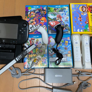 Wii U 本体　マリオ各種　スプラトゥーン　カセット5つ
