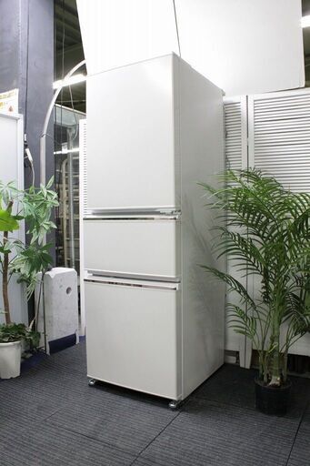R2614) MITSUBISHI 中古三菱 ノンフロン3ドア冷凍冷蔵庫 MR-CX27D-W  272L　ジュエリーホワイト 2019年製! 冷蔵庫 店頭取引大歓迎♪