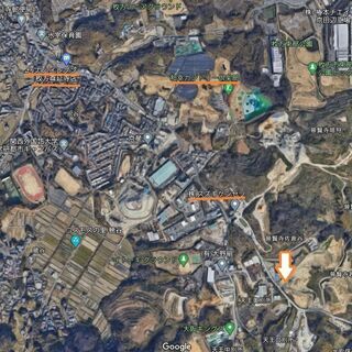京田辺市普賢寺佐倉谷　大型車駐車場　資材置場　貸土地