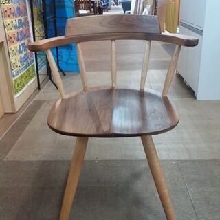 店舗同時販売中】 ナガノインテリア REAL 回転アームチェア