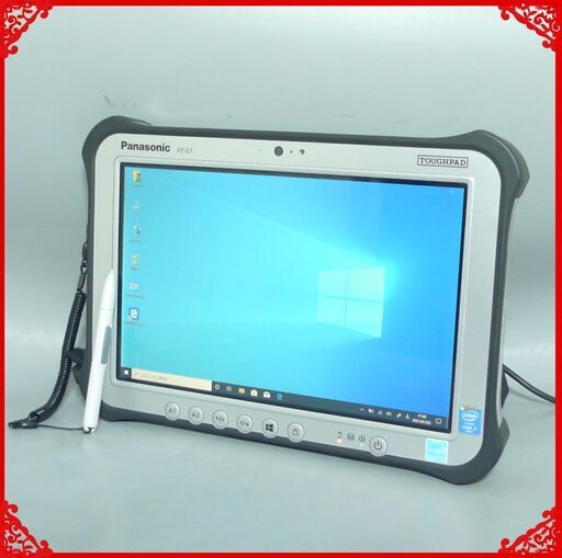 送料無料 1台限定 100時間使用 タブレット 中古美品 10.1型 Panasonic FZ-G1FABZZCJ 第4世代Core i5 4GB SSD-128G 無線 Windows10 Office