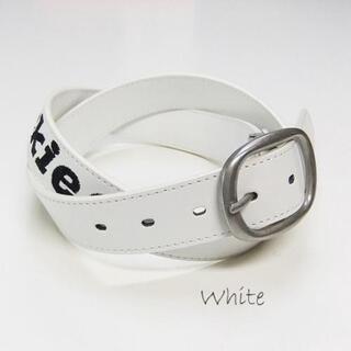 Dickies　ロゴ刺繍ベルト   ホワイト