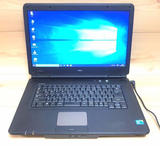 1台限定 赤字覚悟 送料無料 ノートパソコン 中古動作良品 15.6型 NEC VY22GX-A Core i3 2GB 160G DVD-ROM Windows10 Office 初心者向け