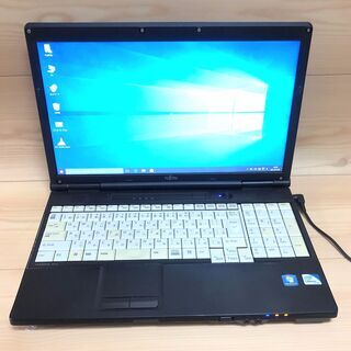 ノートパソコン 中古動作良品 15.6型 富士通 A561/D Celeron 4GB 250GB