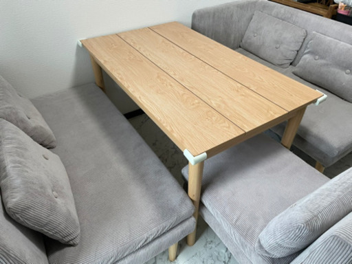 ソファー　ダイニングテーブルセット