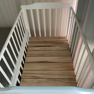 カトージ　ベビーベッド　ハイタイプ　ホワイトの画像