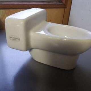 非売品　TOTO　便器オブジェ　ホワイトグレーの画像